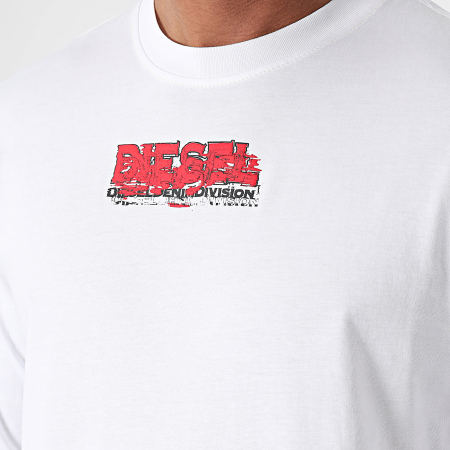Diesel - Tee Shirt Manches Longues Just A12517-0GRAI Blanc
