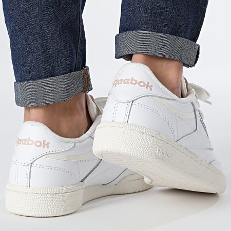 Reebok - Donna Club C 85 Sneakers 100074234 Footwear White Chalk Pink Strata
