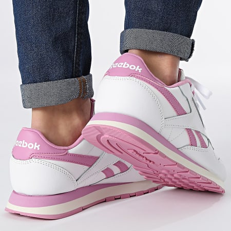 Reebok - Sneakers donna Classic Leather 100074994 Footwear White Pink Chalk