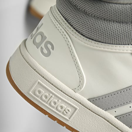 Adidas Sportswear - Baskets Montantes Hoops 3.0 Mid IG5568 Core White Grey  Two Gum4 - Ryses