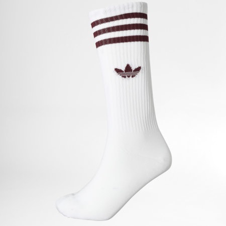 Adidas Originals - Lote de 3 pares de calcetines IU2654 Blanco Beige Marrón