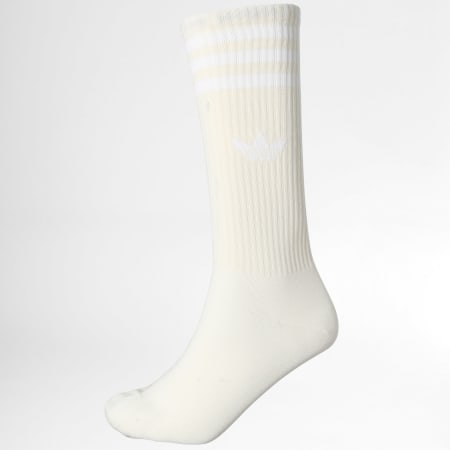 Adidas Originals - Confezione da 3 paia di calzini IU2654 Bianco Beige Marrone