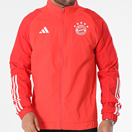Adidas Sportswear - Giacca con zip FC Bayern Monaco IN6314 Rosso