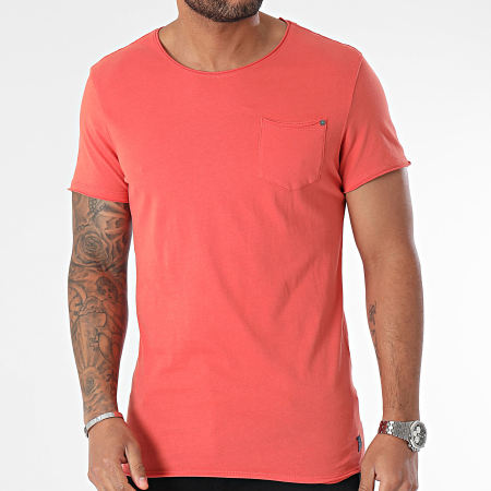 Blend - Tee Shirt Poche Noel 20709766 Saumon