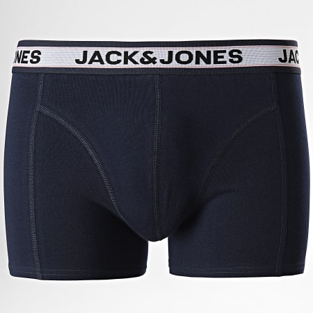Jack And Jones - Set di 3 boxer Marco blu navy rosso