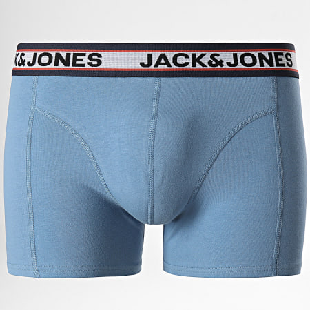 Jack And Jones - Lot De 3 Boxers Marco Bleu Clair Rouge Bleu Marine