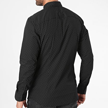 Jack And Jones - Joe Print Shirt Lange Mouw Zwart