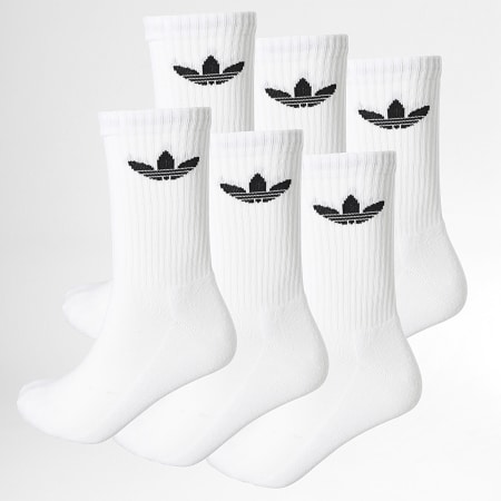Adidas Originals - Pack De 6 Pares De Calcetines IJ5619 Blancos