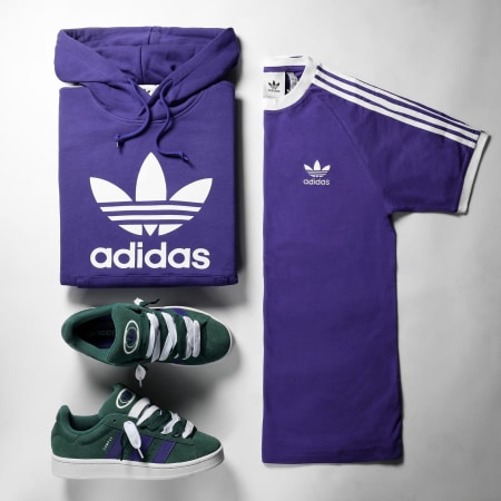 Adidas Originals - Maglietta a 3 strisce IM9394 Viola