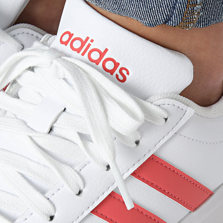 adidas - Baskets Femme Grand Court 2 ID4467 Footwear White Preloved Scarlet