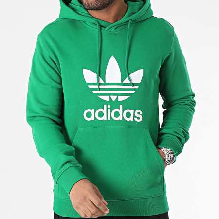 Adidas Originals - Sweat Capuche Trefoil IM9403 Vert