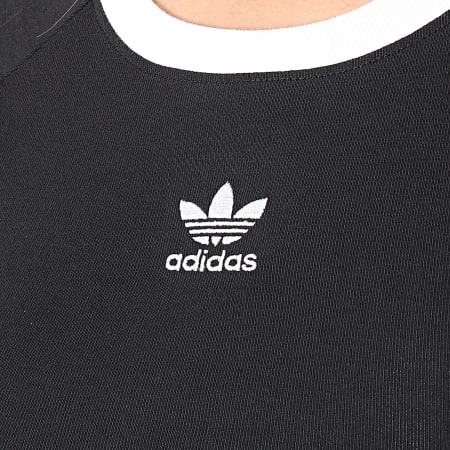 Adidas Originals - Tee Shirt Crop Femme 3 Stripes Baby IU2532 Noir