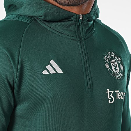 Adidas Sportswear - Sweat Capuche Manchester United IQ1521 Vert Foncé