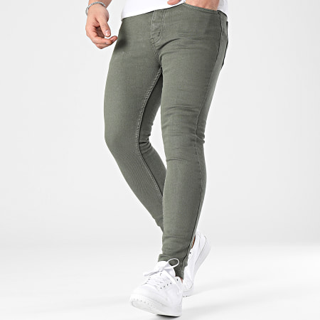 Classic Series - Jeans skinny verde cachi