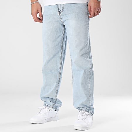 Classic Series - Jeans baggy con lavaggio blu