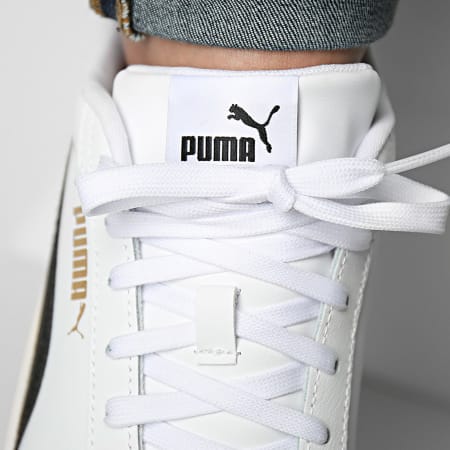 Puma - Puma Zapatillas Smash 3.0 390987 Puma Blanco Negro Oro Marfil