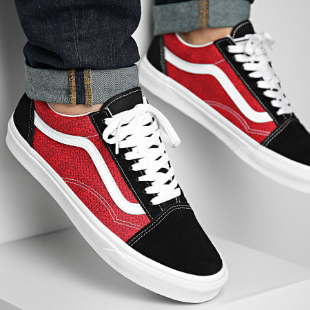 Vans - Sneakers Old Skool CP5Y521 Maglione Tempo Rosso Bianco
