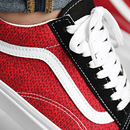 Vans - Sneakers Old Skool CP5Y521 Maglione Tempo Rosso Bianco