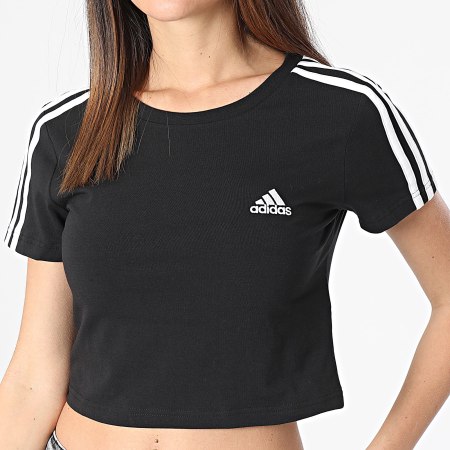 Adidas Sportswear - Tee Shirt Crop Femme Baby IR6111 Noir
