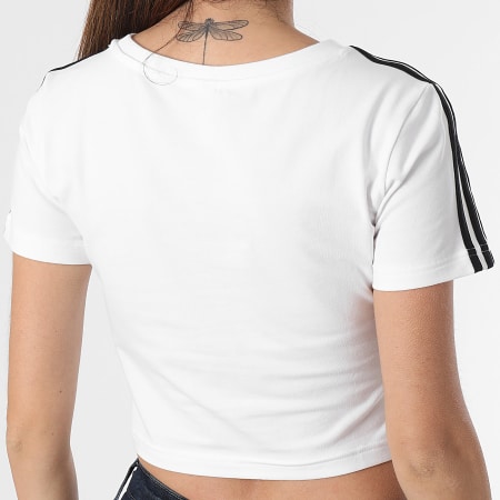 Adidas Sportswear - Tee Shirt Crop Femme Baby IR6112 Blanc