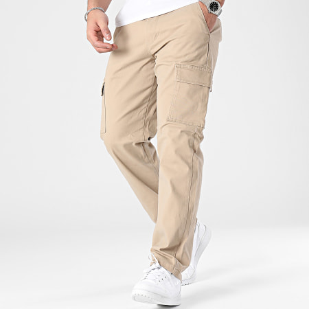 Only And Sons - Pantalones Cargo Beige Edge Life