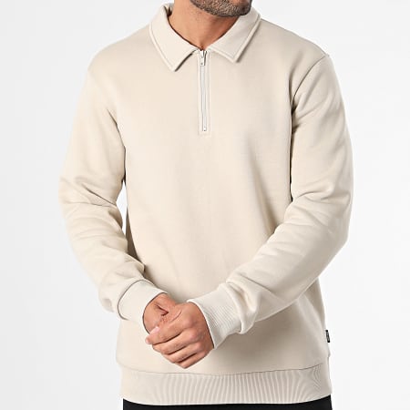 Only And Sons - Sudadera con cremallera Ceres Beige