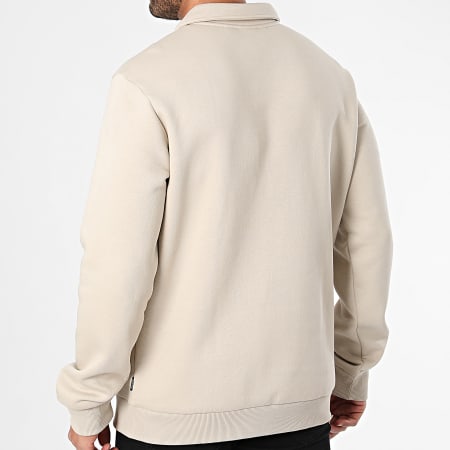 Only And Sons - Sweat Col Zippé Ceres Beige