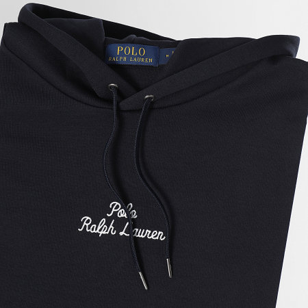 Polo Ralph Lauren - Felpa con cappuccio con ricamo del logo blu navy