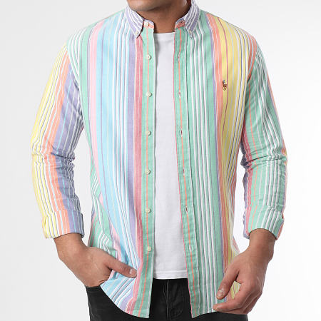 Polo Ralph Lauren - Camicia a maniche lunghe a righe multicolore