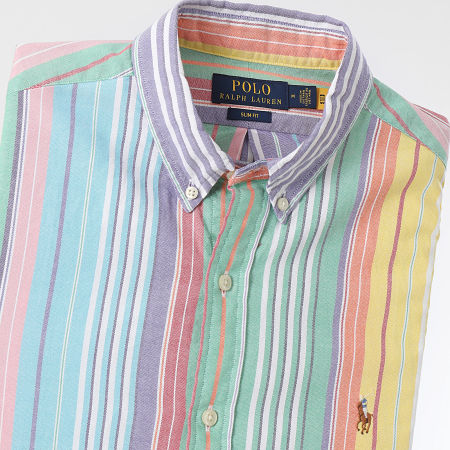 Polo Ralph Lauren - Camicia a maniche lunghe a righe multicolore