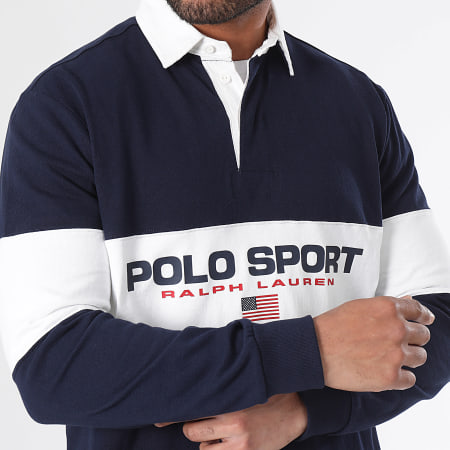 Polo Sport Ralph Lauren - Polo Manches Longues Regular Polo Sport Bleu Marine