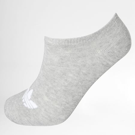 adidas - Lote de 6 pares de calcetines Trefoil Liner IJ5625 Negro Blanco Gris Brezo