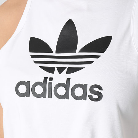 Adidas Originals - Camiseta de tirantes de mujer Trefoil IP0679 Blanco