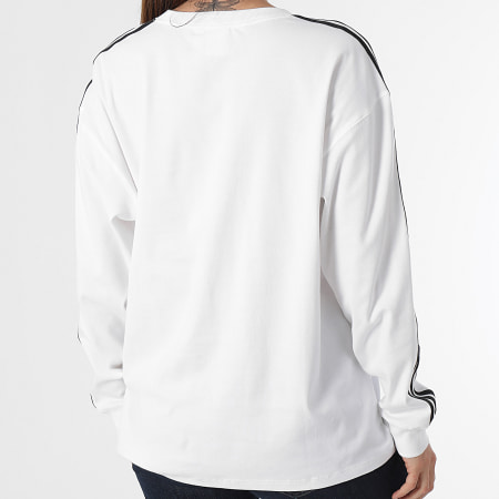 Adidas Originals - Tee Shirt Manches Longues A Bandes Femme 3 Stripes IR8060 Blanc
