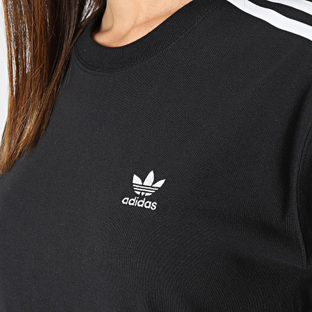 Adidas Originals - Camiseta 3 Rayas Mujer IU2420 Negro