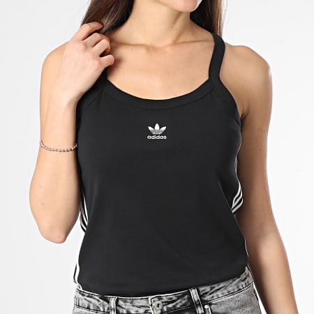 Adidas Originals - Camiseta de Tirantes 3 Rayas Mujer IU2431 Negro