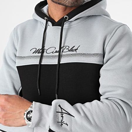 Armita - SW-890 Grijs Zwart Hoodie