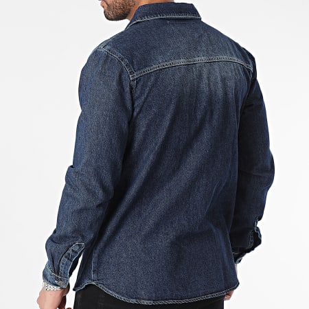 Armita - Camicia di jeans a maniche lunghe in denim blu