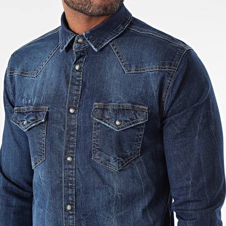 Armita - Camicia di jeans a maniche lunghe JCH908 Raw Blue