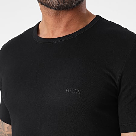 BOSS - Lote de 3 camisetas 50509255 Negro Violeta Gris Antracita
