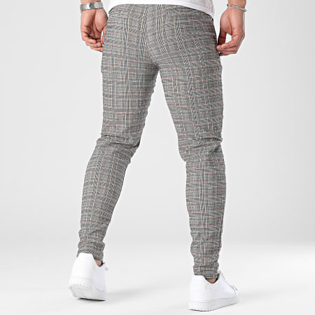 Frilivin - Pantaloni skinny a quadri grigio erica