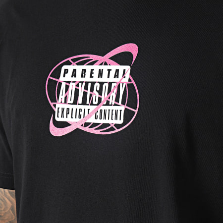 Parental Advisory - Tee Shirt Oversize Large New Pink Noir
