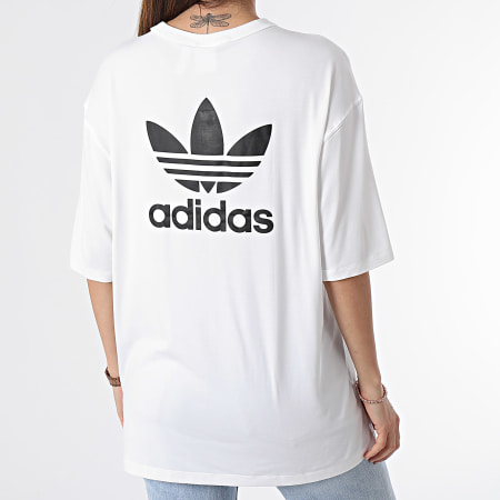 Adidas Originals - Tee Shirt Femme Trefoil IR8064 Blanc