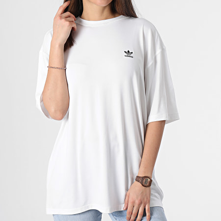 Adidas Originals - Tee Shirt Femme Trefoil IR8064 Blanc