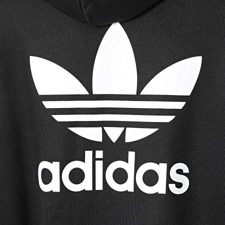 Adidas Originals - Felpa con cappuccio Trefoil da donna IU2409 Nero