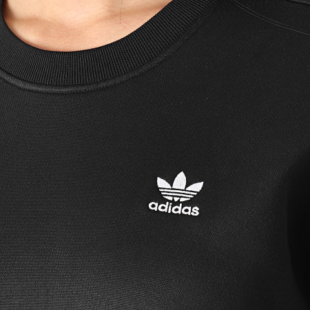 Adidas Originals - Sweat Crewneck Femme Trefoil IU2410 Noir