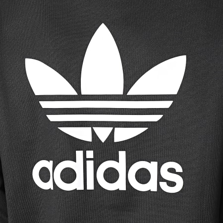 Adidas Originals - Sudadera con cuello redondo y trébol de mujer IU2410 Negro