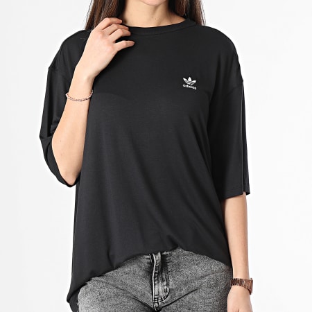 Adidas Originals - Camiseta Trefoil Mujer IU2408 Negro