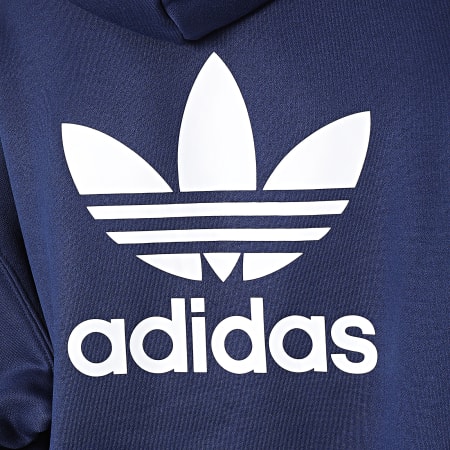 Adidas Originals - Sweat Capuche Femme Trefoil IP0584 Bleu Marine