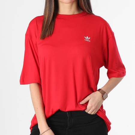 Adidas Originals - Maglietta Trefoil da donna IR8069 Rosso